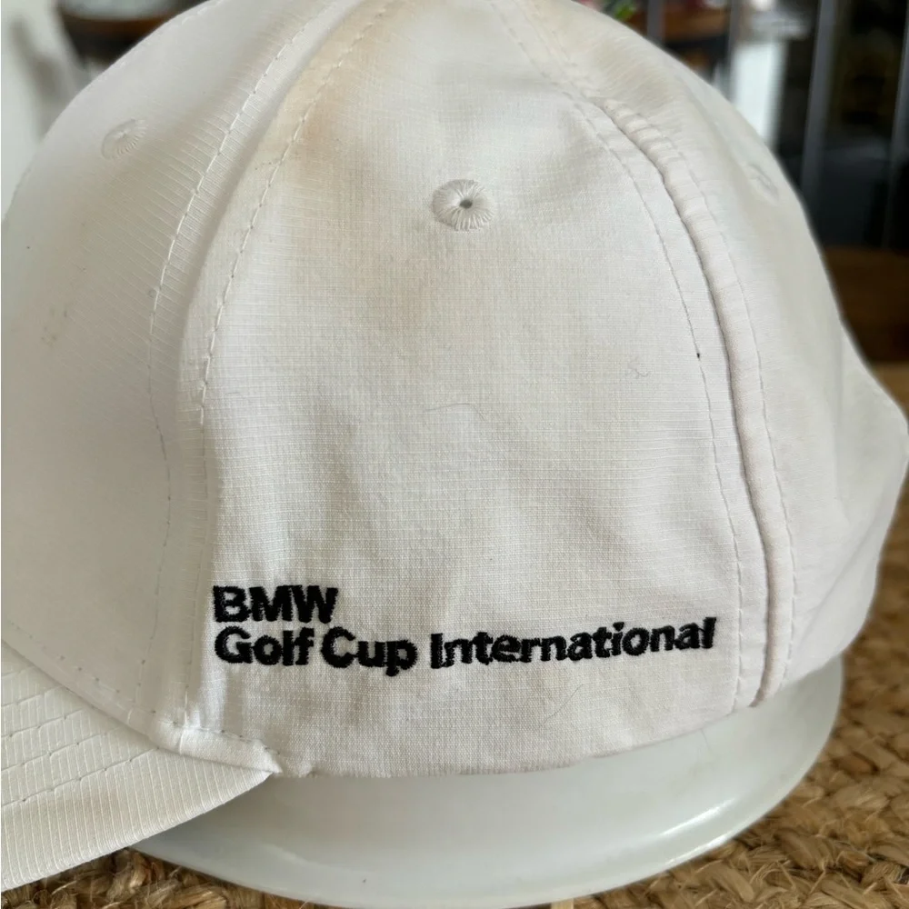 BMW Baseball Cap‎ Strapback Hat Unisex Adjustable BMW Lifestyle White Cotton GUC